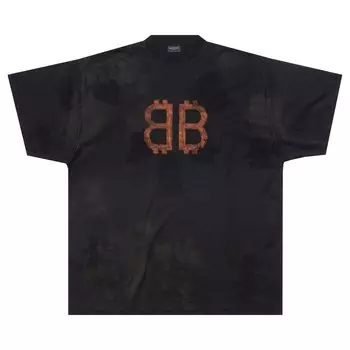 Футболка оверсайз Balenciaga Washed Black
