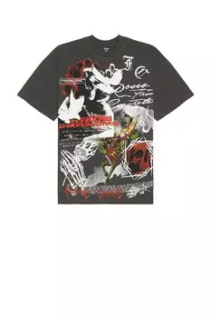 Футболка оверсайз Bloom Civil Regime, vintage ashes