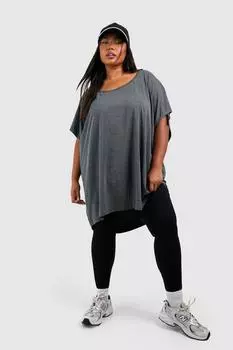 футболка оверсайз Boohoo, угольный