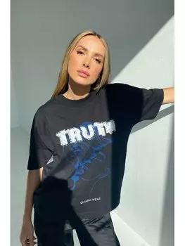 Футболка оверсайз Chiara Wear, черный