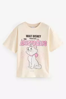 Футболка оверсайз Disney Marie Aristocats (3 16 лет) Next, белый