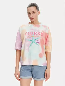 Футболка оверсайз E5GI00 K8G01 Guess, мультиколор