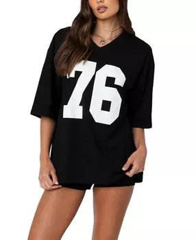 Футболка оверсайз Edikted 76, черный