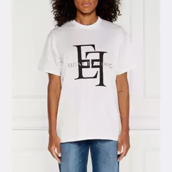 Футболка оверсайз Elisabetta Franchi, белый