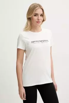 Футболка оверсайз Emporio Armani Underwear, бежевый