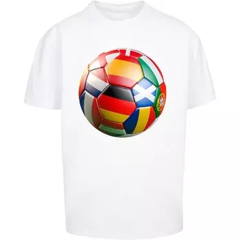 Футболка оверсайз Football's Coming Home Europe Tour Mister Tee, белый
