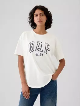 Футболка оверсайз Gap, белый