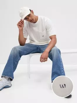 Футболка оверсайз Gap, белый
