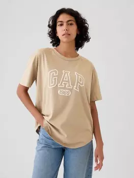 Футболка оверсайз Gap, бежевый
