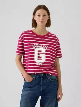 Футболка оверсайз Gap, красный