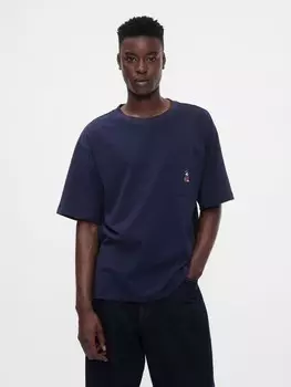 Футболка оверсайз Gap, синий