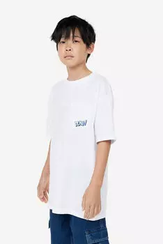 Футболка оверсайз H&M, белый