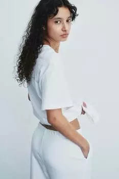 Футболка оверсайз H&M, белый