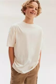 Футболка оверсайз H&M, белый