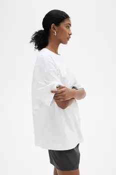 Футболка оверсайз H&M, белый