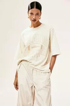 Футболка оверсайз H&M, бежевый