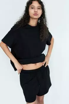 Футболка оверсайз H&M, черный