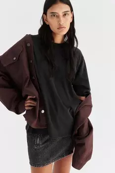 Футболка оверсайз H&M, черный
