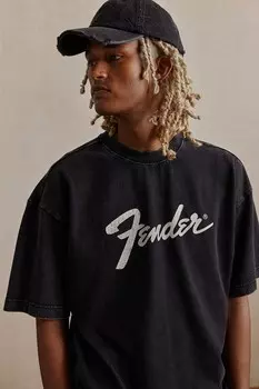 Футболка оверсайз H&M, черный