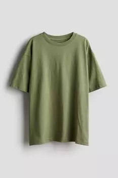 Футболка оверсайз H&M, хаки