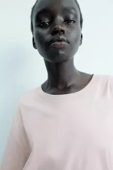 Футболка оверсайз H&M, розовый