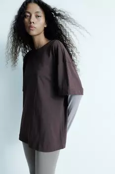 Футболка оверсайз H&M, серый