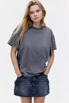 Футболка оверсайз H&M, серый
