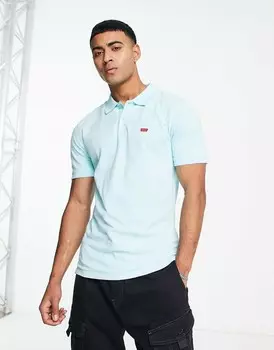 Футболка оверсайз Levi's в синюю полоску с маленьким логотипом