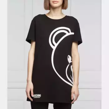 Футболка оверсайз Moschino, черный