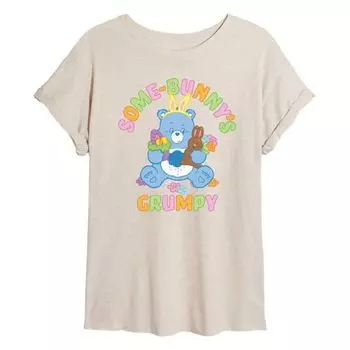 Футболка оверсайз "Недовольный зайка" Care Bears для подростков Licensed Character, бежевый