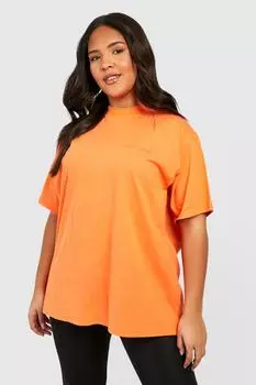 Футболка оверсайз plus dsgn studio Boohoo, оранжевый