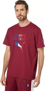 Футболка оверсайз Puma X Maison Kitsune, цвет Rhododendron