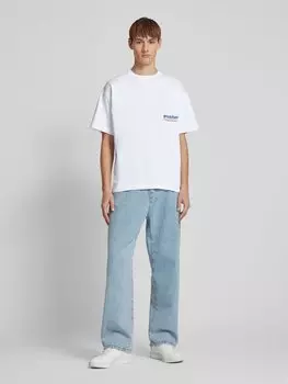 Футболка оверсайз с этикеткой ANOTHER COTTON LAB, белый