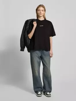 Футболка оверсайз с этикеткой, модель «BRACY» Pegador, черный