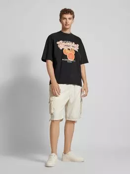 Футболка оверсайз с этикеткой, модель «DUKES» Pegador, черный