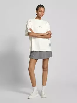 Футболка оверсайз с этикеткой, модель «RITA» Pegador, экрю