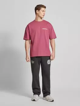 Футболка оверсайз с этикеткой Multiply Apparel, розовый