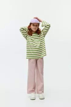 Футболка оверсайз с длинными рукавами Arket, зеленый