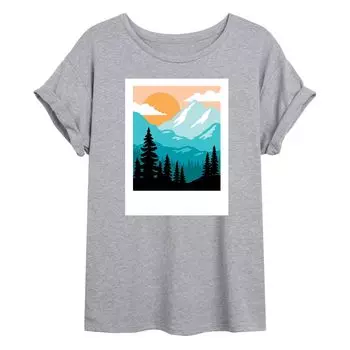 Футболка оверсайз с графическим рисунком для юниоров Mountain Range Licensed Character