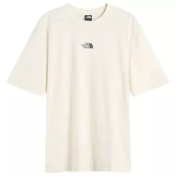 Футболка оверсайз с изображением горного веселья The North Face, цвет white dune