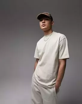 Футболка оверсайз с камнем Topman