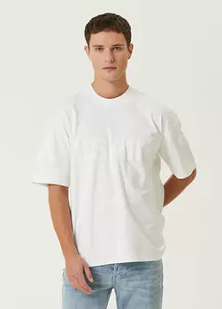 Футболка оверсайз с логотипом Biggy Allsaints, белый