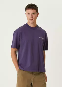 Футболка оверсайз с логотипом Underground Allsaints, фиолетовый