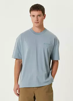 Футболка оверсайз с логотипом Underground Allsaints, голубой