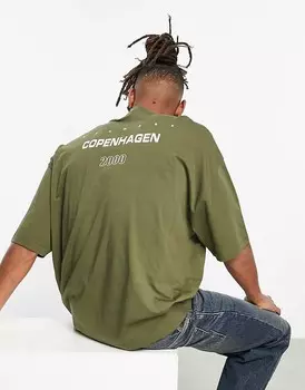 Футболка оверсайз с принтом City ASOS DESIGN