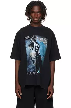 Футболка оверсайз с принтом Cradle of Filth Vetements, мультиколор