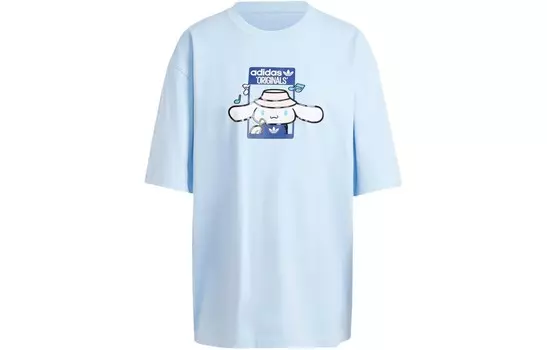 Футболка оверсайз с принтом Hello Kitty Cinnamoroll «Clear Sky» Adidas Originals