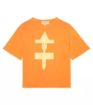 Футболка оверсайз с принтом Rooster The Animals Observatory, оранжевый