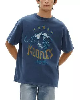 Футболка оверсайз с принтом The Kooples, синий