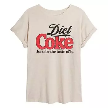 Футболка оверсайз с ретро-принтом Diet Coke для подростков Licensed Character, бежевый